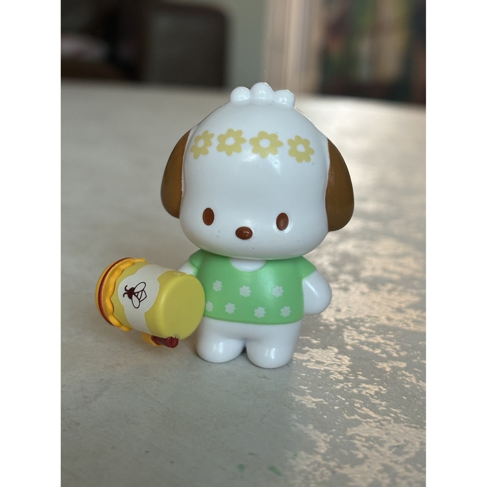RARE Sanrio Pochacco Flower Crown Honey Pot Jazwares 2025 White Green HKT0750
